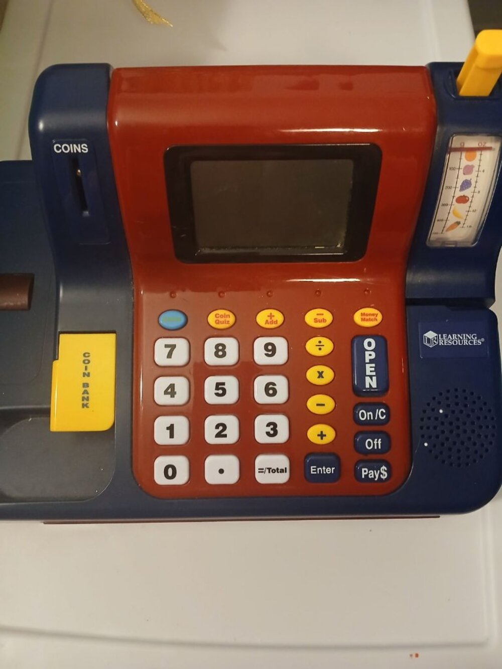 Learning Resources Blue and Red Cash Register